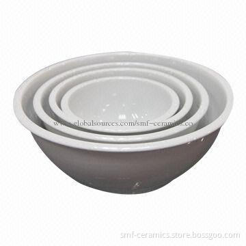 Pure White Porcelain Bowl Set, Suitable for Hotels, Comes in AB Grade